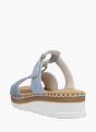 Rieker Damen Pantoletten Blau 136386 2