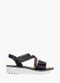 Rieker Damen Keilsandaletten Schwarz 136390 1