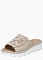 Rieker Damen Pantoletten Beige 136391 2