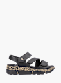 Rieker Damen Riemchensandalen Schwarz 136411 1