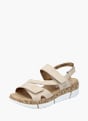 Rieker Damen Riemchensandalen Beige 136413 2