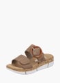 Rieker Damen Pantoletten Beige 136416 2