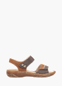 Rieker Damen Riemchensandalen Braun 136418 1
