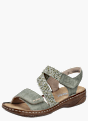 Rieker Damen Riemchensandalen Grün 136419 2