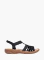 Rieker Damen Riemchensandalen Schwarz 136421 1