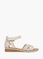 Rieker Damen Keilsandaletten Beige 136432 1