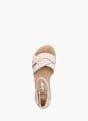 Rieker Damen Keilsandaletten Beige 136432 3