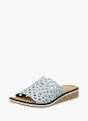 Rieker Damen Pantoletten Hellblau 136436 2
