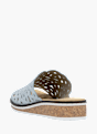 Rieker Damen Pantoletten Hellblau 136436 3