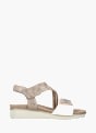Rieker Damen Keilsandaletten Taupe 136437 1