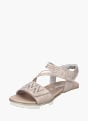 Rieker Damen Keilsandaletten Taupe 136437 2