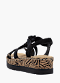 Rieker Damen Keilsandaletten Schwarz 136440 3