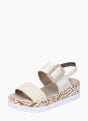 Rieker Damen Keilsandaletten Beige 141958 2