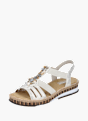 Rieker Damen Keilsandaletten Beige 130349 1