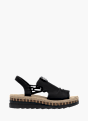 Rieker Damen Keilsandaletten Schwarz 136457 1