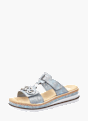 Rieker Damen Pantoletten Blau 136461 2