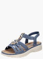 Rieker Damen Riemchensandalen Blau 136468 2
