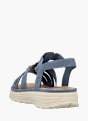 Rieker Damen Riemchensandalen Blau 136468 3