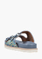 Rieker Damen Pantoletten Blau 136480 3