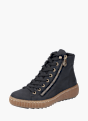 Rieker Damen Schnürstiefel Schwarz 136725 2