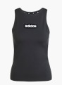 adidas Essentials Linear Slim Cotton Tanktop Schwarz 142737 1