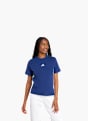 adidas Essentials 3-Streifen Cotton T-Shirt Blau 156472 2