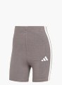 adidas Essentials 3-Streifen High Waisted kurze Leggings Grau 132592 1