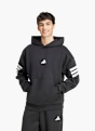 adidas Future Icons 3-Streifen Hoodie Schwarz 142431 2