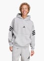 adidas Future Icons 3-Streifen Hoodie Grau 142432 2
