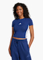 adidas Essentials 3-Streifen Slim Baby T-Shirt Blau 142765 2