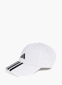 adidas 3-Streifen New Logo Baseball Kappe Weiß 142667 1