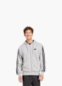 adidas Essentials 3-Streifen French Terry Kapuzenjacke Grau 132452 2