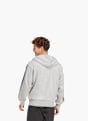 adidas Essentials 3-Streifen French Terry Kapuzenjacke Grau 132452 3