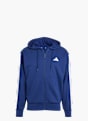 adidas Essentials 3-Streifen French Terry Kapuzenjacke Blau 132453 1