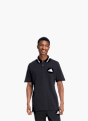 adidas Essentials 3-Streifen Piqué Poloshirt Schwarz 132456 2