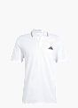 adidas Essentials 3-Streifen Piqué Poloshirt Weiß 142646 1