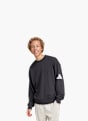 adidas Essentials Loose Fit 3 Bar Logo Sweatshirt Schwarz 132294 2
