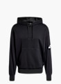 adidas Essentials Loose-Fit 3-Streifen Logo French Terry Hoodie Schwarz 142491 1