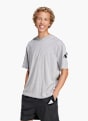 adidas Essentials Loose Fit 3 Bar Logo T-Shirt Grau 142494 2