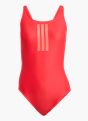 adidas 3-Streifen V-Back Badeanzug Rot 142700 1