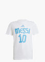 adidas Messi Name and Number Graphic Kids T-Shirt Weiß 132380 1