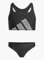 adidas Big Logo Bikini Set mit C-förmigem Rücken für Kinder Schwarz 141452 1