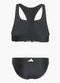 adidas Big Logo Bikini Set mit C-förmigem Rücken für Kinder Schwarz 141452 2