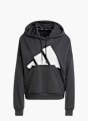 adidas Essentials Big Logo French Terry Loose Hoodie Schwarz 142268 1