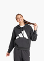 adidas Essentials Big Logo French Terry Loose Hoodie Schwarz 142268 2