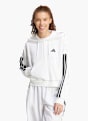 adidas Essentials 3-Streifen French Terry Quarter-Zip Hoodie Weiß 142269 2
