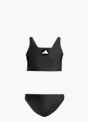 adidas 3-Streifen V-Back Kids Bikini Schwarz 132269 1