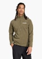 adidas Multi Essentials 1/2 Zip Fleeceoberteil Olive 142558 2