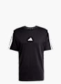 adidas Essentials 3-Streifen Single Jersey T-Shirt Schwarz 131994 1