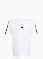 adidas Essentials 3-Streifen Single Jersey T-Shirt Weiß 141421 1